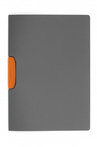 Durable Skoroszyt zaciskowy Duraswing Varicolor - szary z pomarańczowym zaciskiem 230409