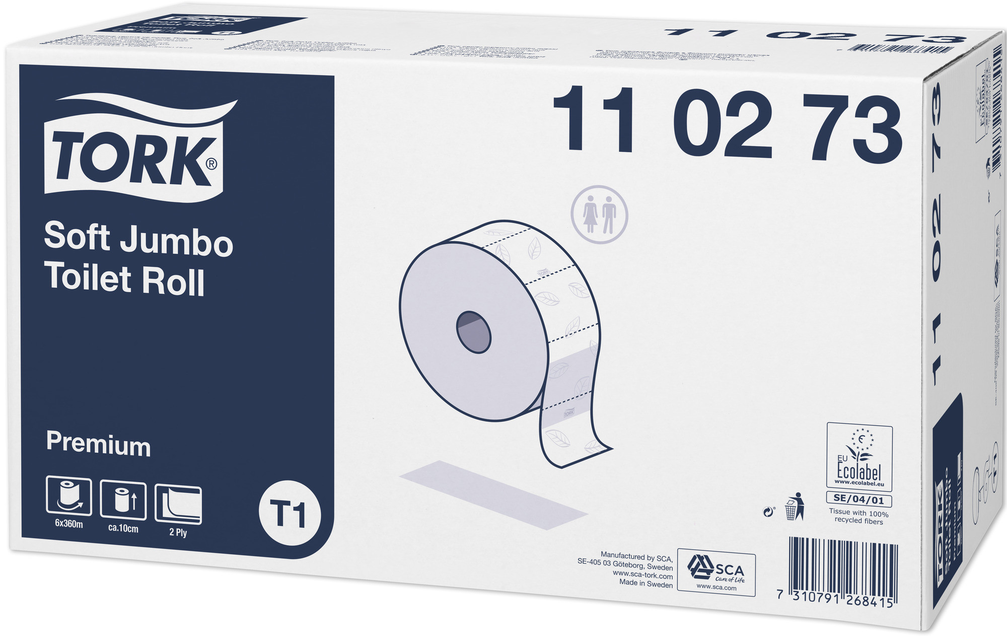 TORK papier toaletowy jumbo miękki Premium 110273 6 szt.