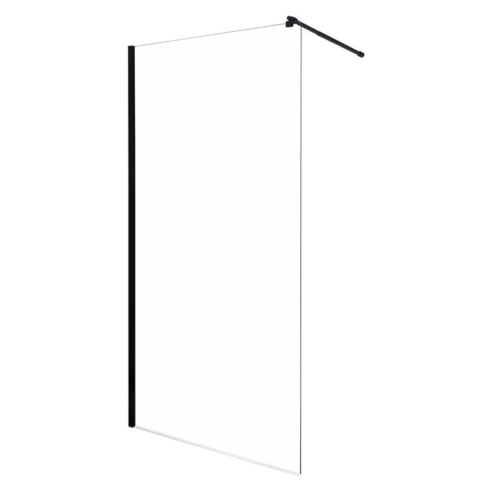 Kerra Ścianka prysznicowa czarny profil 100 cm Line Tr Line Tr