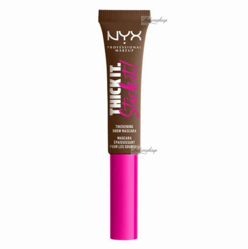 NYX Professional Makeup Professional Makeup - Thick It. Stick It! Thickening Brow Mascara - Tusz do brwi - 7 ml - 06 - BRUNETTE