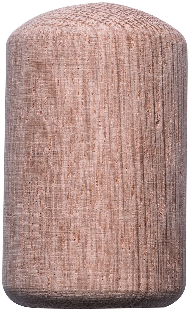 Kornik Zakończenie poręczy z drewna dębowego 60 mm x 36 mm proste