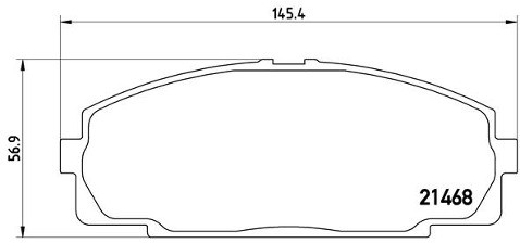 BREMBO Zestaw klocków hamulcowych, hamulce tarczowe P 83 092