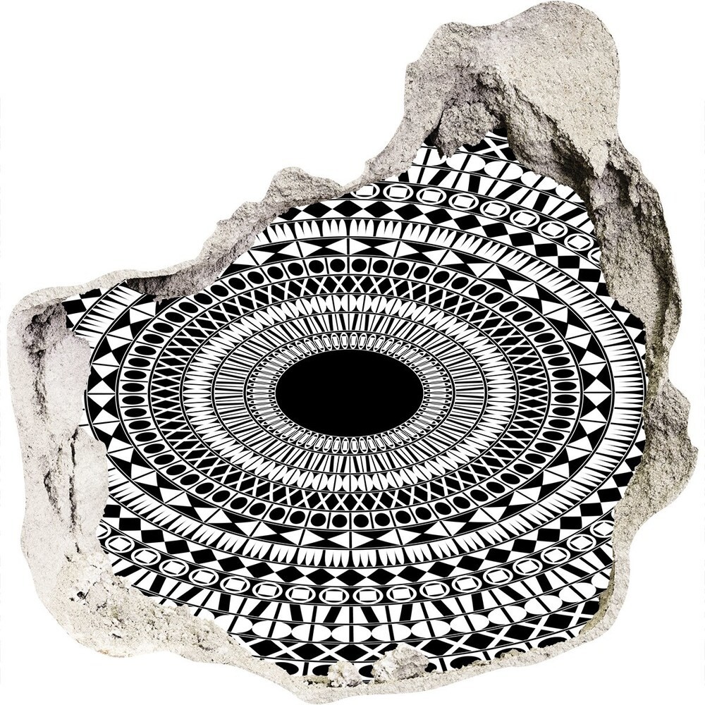Wallmuralia.pl Dziura 3d fototapeta naklejka Ornamenty okrąg