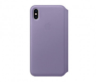 Apple Leather Folio Case iPhone Xs Max Liliowe (MVFV2ZM/A)