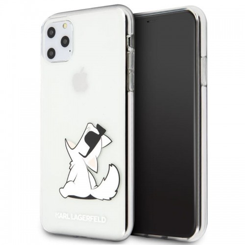 Zdjęcia - Etui Karl Lagerfeld Choupette Fun Transparent -  dla iPhone 11 Pro Max 