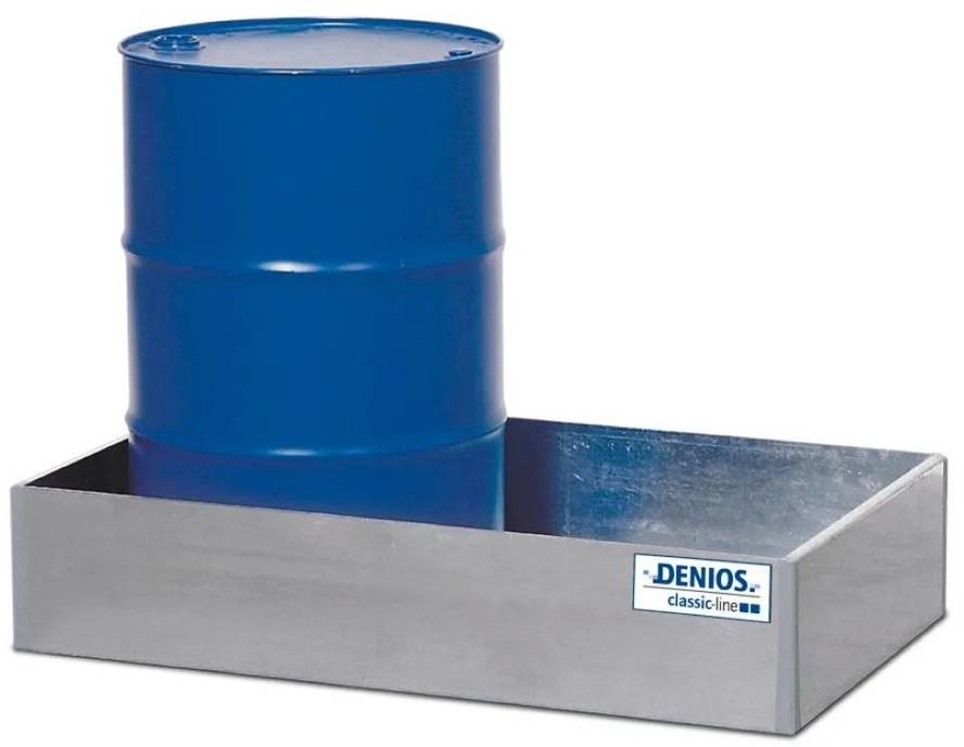 722 DENTA Wanna wychwytowa ze stali na 1 beczkę cynkowana bez kraty 1240 x 715 x 255 72279367 79367-uniw