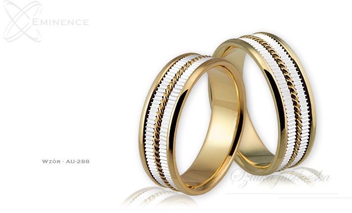 Eminence Obrączki ślubne - wzór Au-288 Au-288
