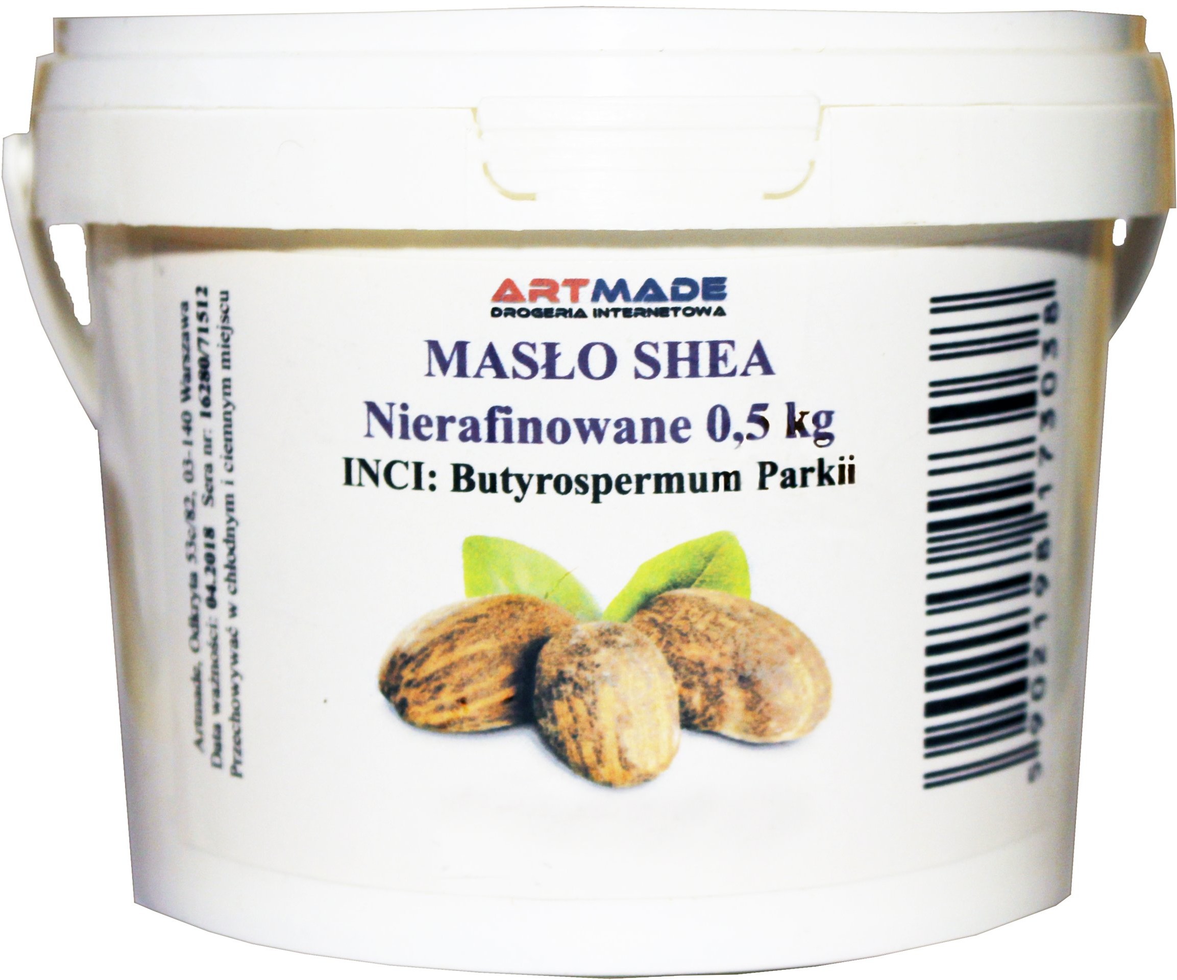 Masło Shea Nierafinowane Karite 500g 0,5kg