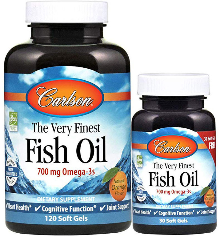 CARLSON CARLSON The Very Finest Fish Oil 700mg Omega-3s 120caps + 30caps