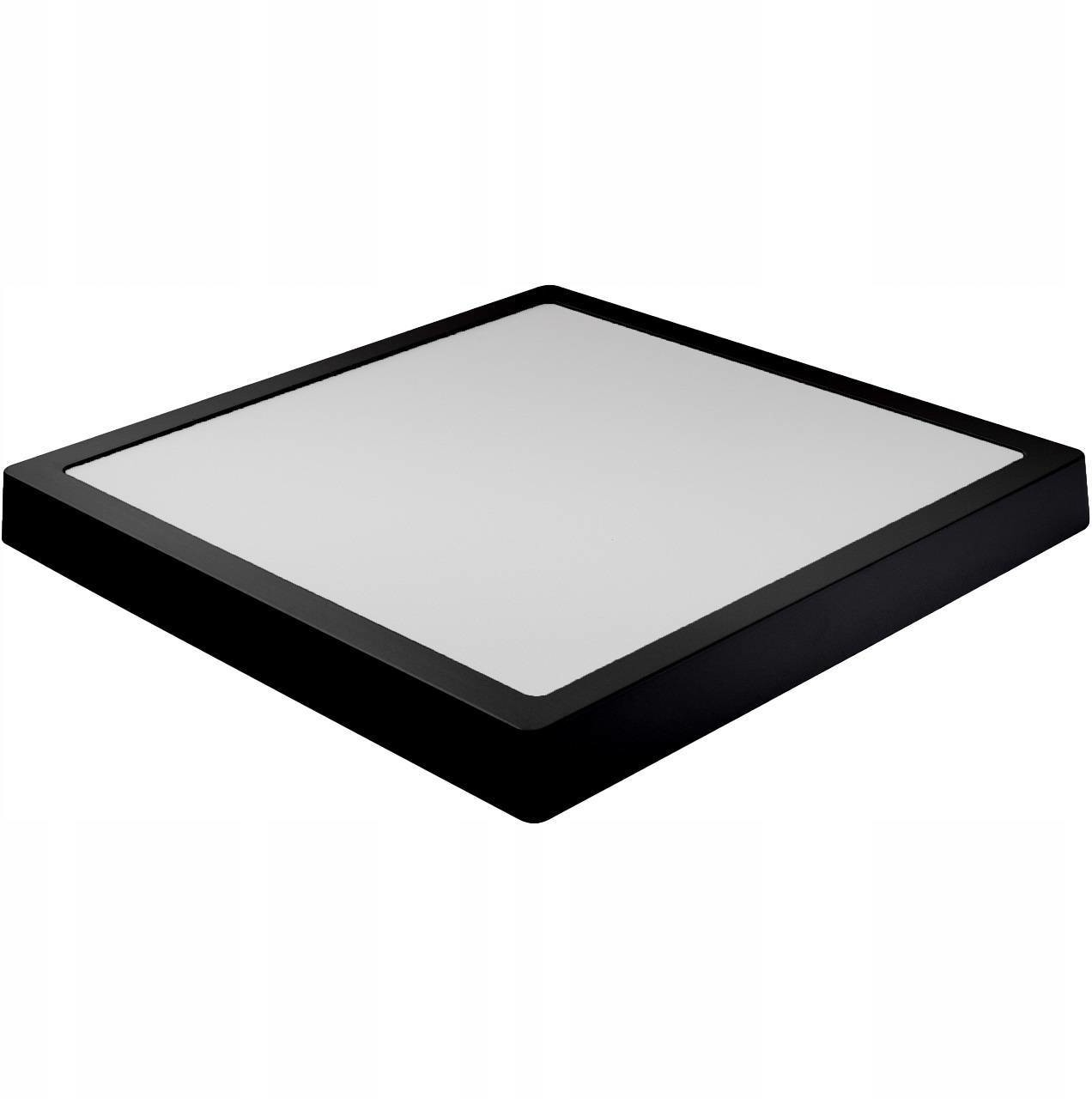 Decorativi Panel LED kwadratowy natynkowy 24W 3000K czarny 350 Decorativi 350