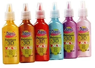 Diam's diam's 3d kolorach, mały, 6 sztuki DI10783