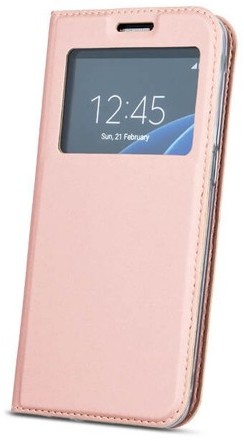 TF1 Pokrowiec Smart Look do Samsung A6 2018 różowo-złoty