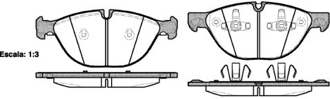 RoadHouse Zestaw klocków hamulcowych, hamulce tarczowe 21298.00