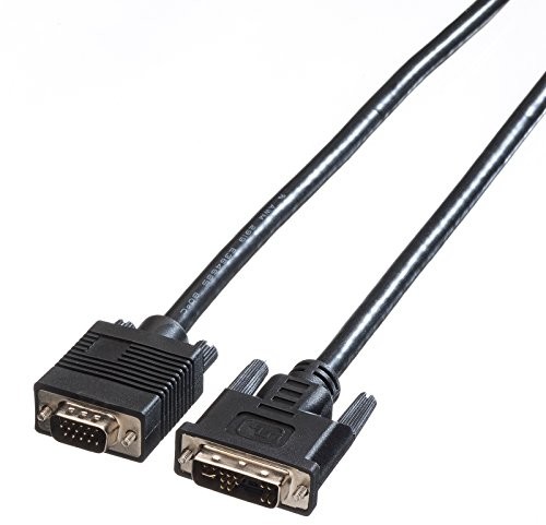 Rotronic ROLINE kabel DVI, VGA, wtyczka do wtyczki HD15, czarny 3 m 11045430
