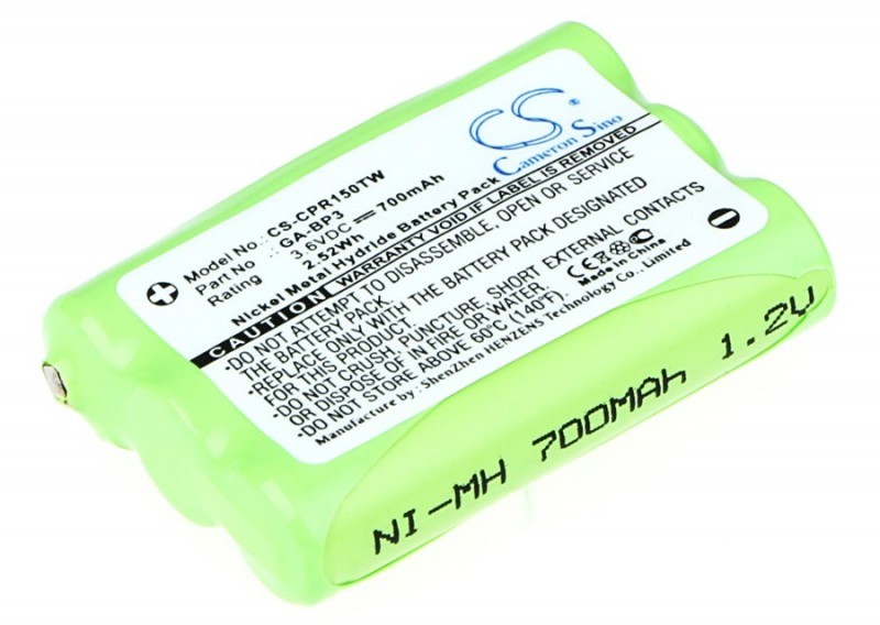 Cameron Sino Cobra PR145 GA-BP3 700mAh 2.52Wh Ni-MH 3.6V