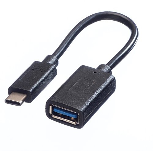 Value 11999030 USB 3.1 kabel, typ C wtyczka do gniazda A, 0,15 m Czarny 11999030