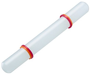 Westmark z pręta Roll z odległości dzięki silikonowej pierścieni, dla kremówki i marcepanu, tworzywo sztuczne/silikon, długość: 22,5 cm, średnica: 2,5 cm, rollini, biały, 30462280 30462280