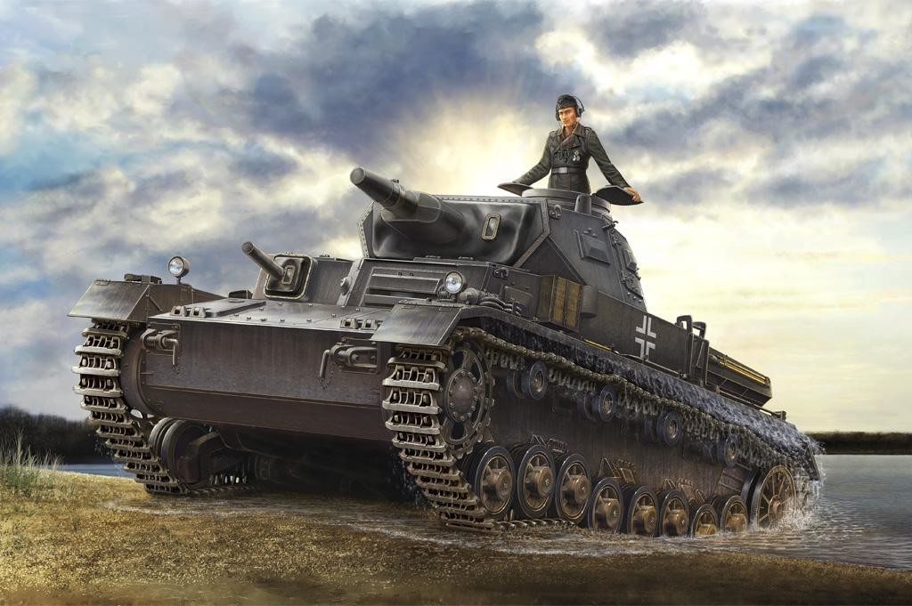 Hobby Boss Niemiecki średni czołg pływający Panzerkampfwagen IV Ausf D, Tauchpanzer 80132