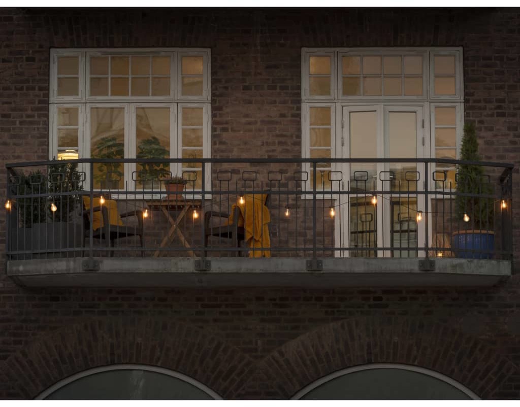 Konstsmide Sznur z 10 wymiennymi lampkami, bardzo ciepłe światło 2391-800