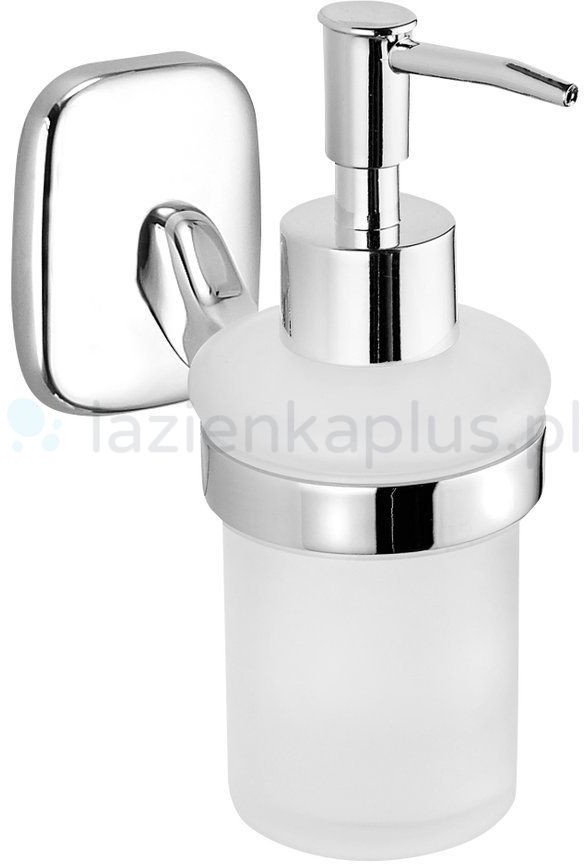 Aqualine Aqualine Rumba dozownik do mydła chrom szkło RB119