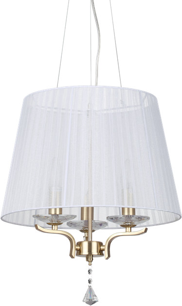Ideal Lux Lampa wisząca PEGASO SP3 OTTONE SATINATO 197715