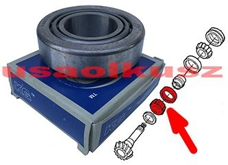 KG Łożysko wałka ataku wewnętrzne Jeep Wrangler JK 2007 M802048/11