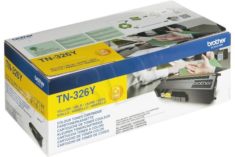 BROTHER Toner Brother TN326Y (oryginał TN-326Y; 3 500 stron; żółty) TN326Y