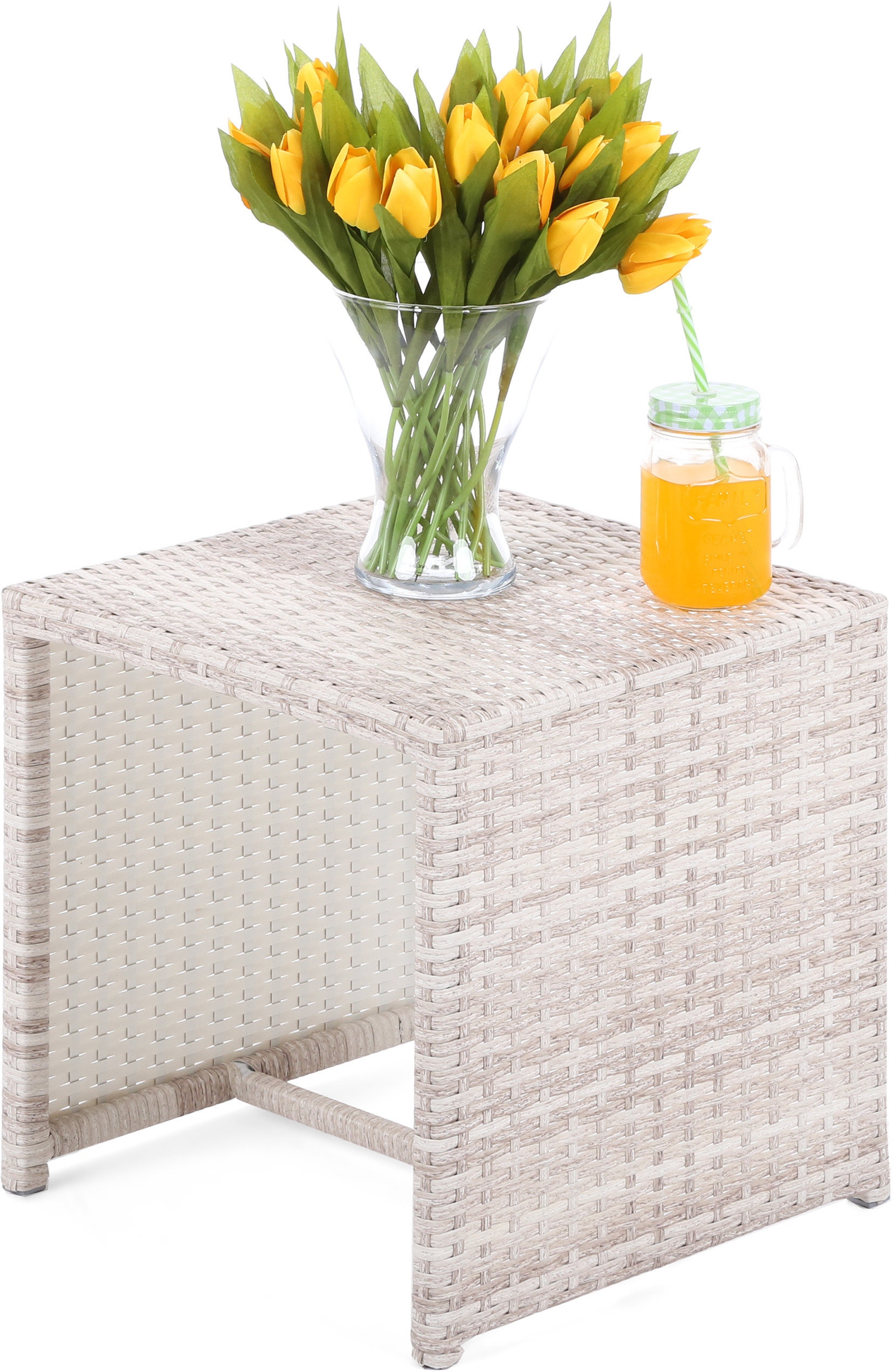 Home&Garden Stolik technorattanowy Bora Bora Beige 558125