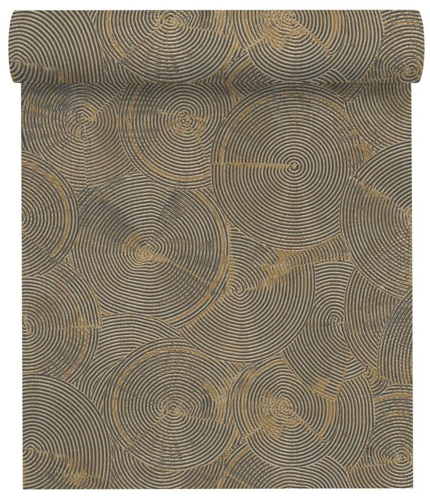 A.S. Creation Tapeta Metropolitan 379003 musztardowa winylowa na flizelinie