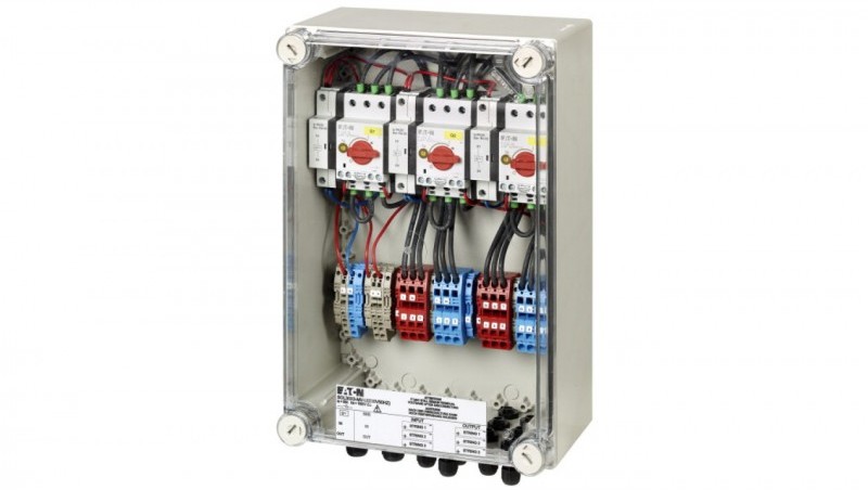Eaton Rozłącznik przeciwpożarowy SOL30-SAFETY na 3 stringi. MC4. 230VAC 168100 168100