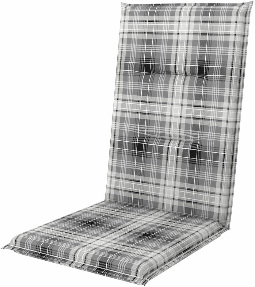 OBI Poduszka na fotel SPOT szara krata 118x48x5cm