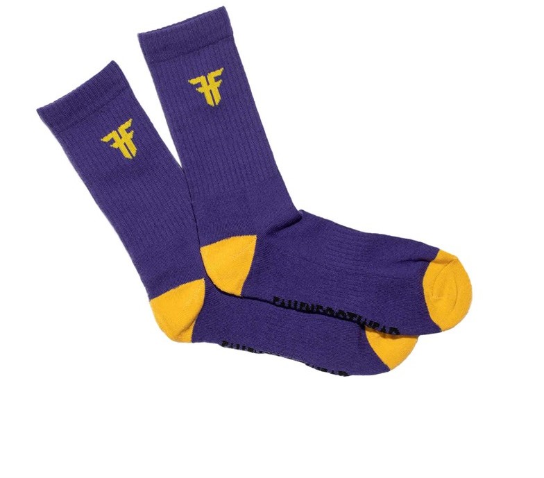 FALLEN skarpetki Trademark Sock Purple-Yellow PURPLE-YELLOW)