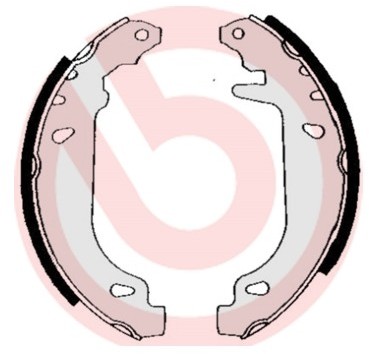 BREMBO Zestaw szczęk hamulcowych S 68 520