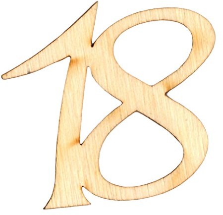 Petra's Bastel News Petra's Bastel-News A-gez1918 dekoracja ściółkowa, 40 X liczby urodzinowe, 19 MM A-GEZ1918