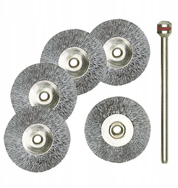 Szczotki druciane Proxxon 22 mm dyski [5 cz.]