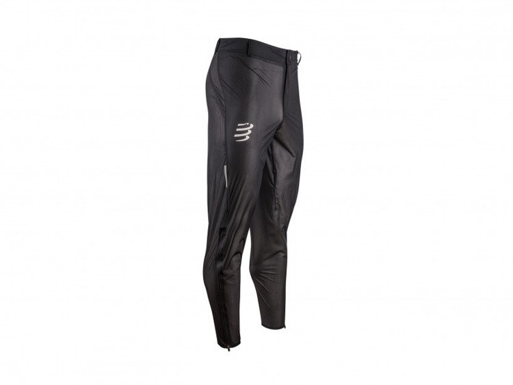 Compressport spodnie biegowe wodoodporne HURRICANE WATERPROOF 10/10 PANTS czarne