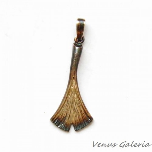Wisiorek srebrny - Ginko II mini brąz 1028