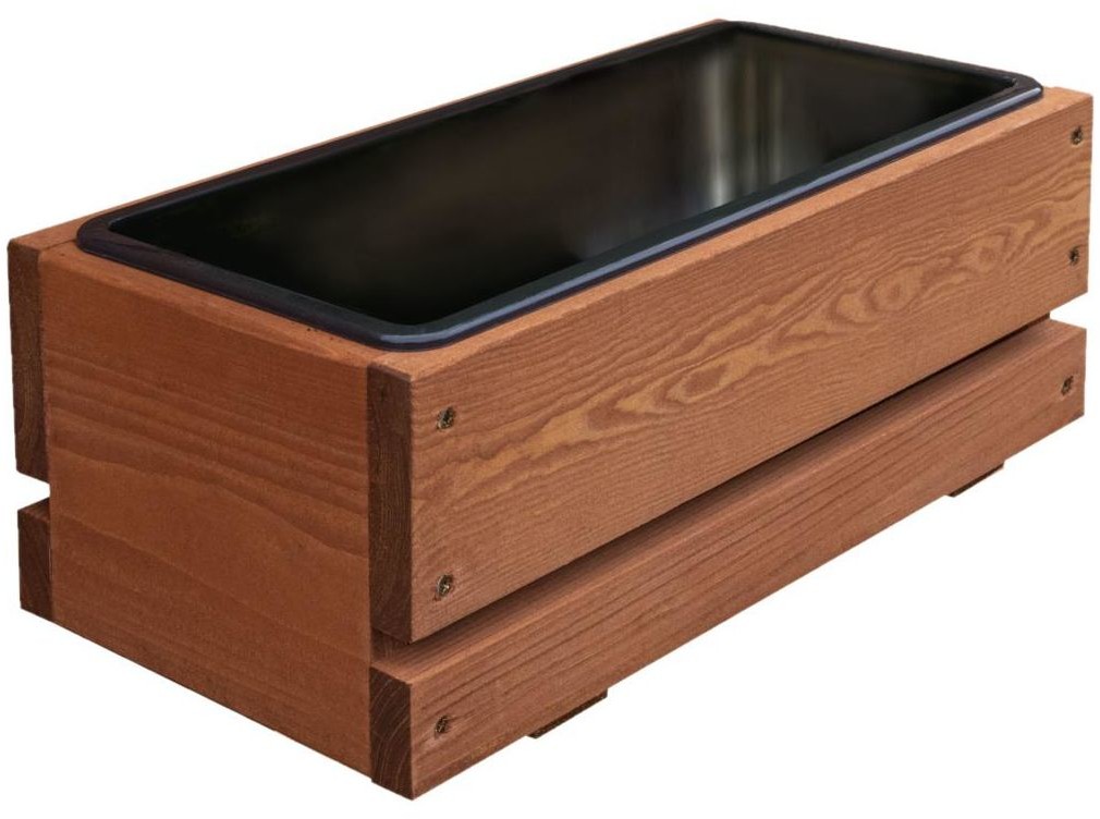 WERTH-HOLZ Donica ogrodowa GOTEBORG 42 x 20 x 14 cm drewniana prostokątna WERTH-HOLZ