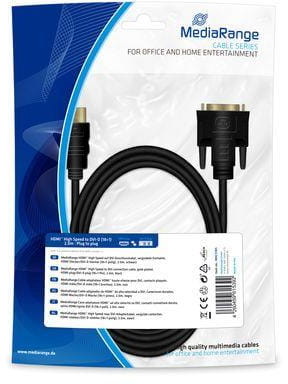 MediaRange Kabel HDMI MediaRange MRCS185 HDMI/DVI-D, 2.0m, czarny MRCS185