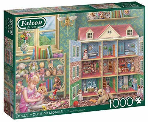 Jumbo Spiele 11276 Dolls House Memories Piece Jigsaw Puzzle Falcon de Luxe wspomnienia z domku dla lalek, 1000 elementów J11276