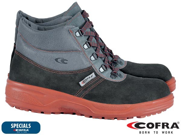 COFRA BRC-DACHDEC O1 P - skórzane buty robocze typu Trzewik, idealne do prac dac