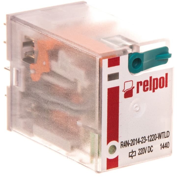 Relpol Przekaźnik przemysłowy 4P 220V DC AgNi R4N-2014-23-1220-WTLD 860620