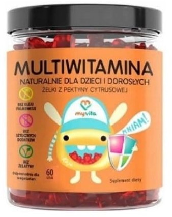 MyVita Żelki Naturalne Multiwitamina 60 Sztuk - MyVita