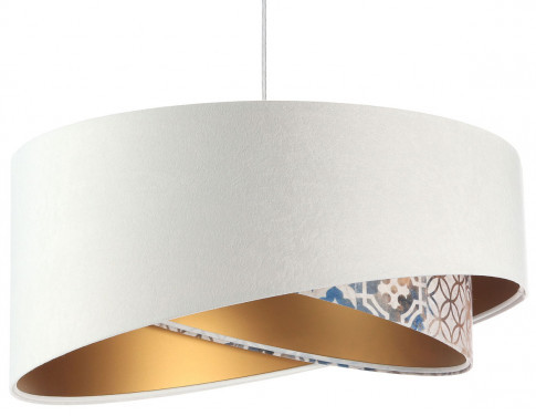 Biała asymetryczna lampa wisząca W9-F30