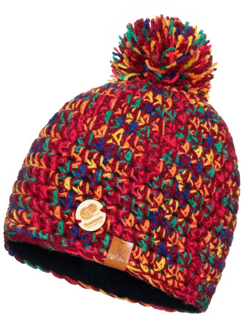 Naturalna czapka zimowa Handmade