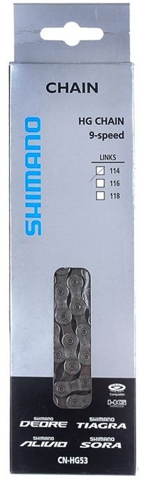 SHIMANO Łańcuch 114 ogn. HG-53 Deore 9-speed + pin
