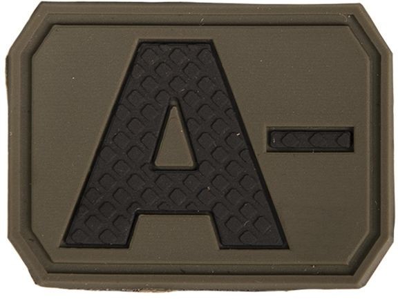 Mil-Tec Emblemat z grupą krwi A- olive (16831201) 16831201