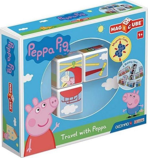 Magicube Kostki magnetyczne Świnka Peppa podróże