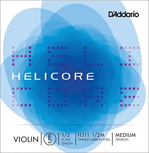 DAddario Helicore skala 1/2 średnie napięcie pojedynczy sznur E na skrzypce H311 1/2M
