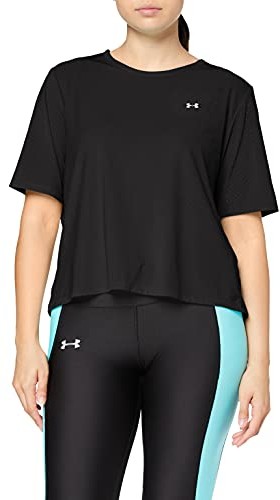 Under Armour damska koszulka z krótkim rękawem Sport Ss Black/Metallic Silver L 1344482-001-Large